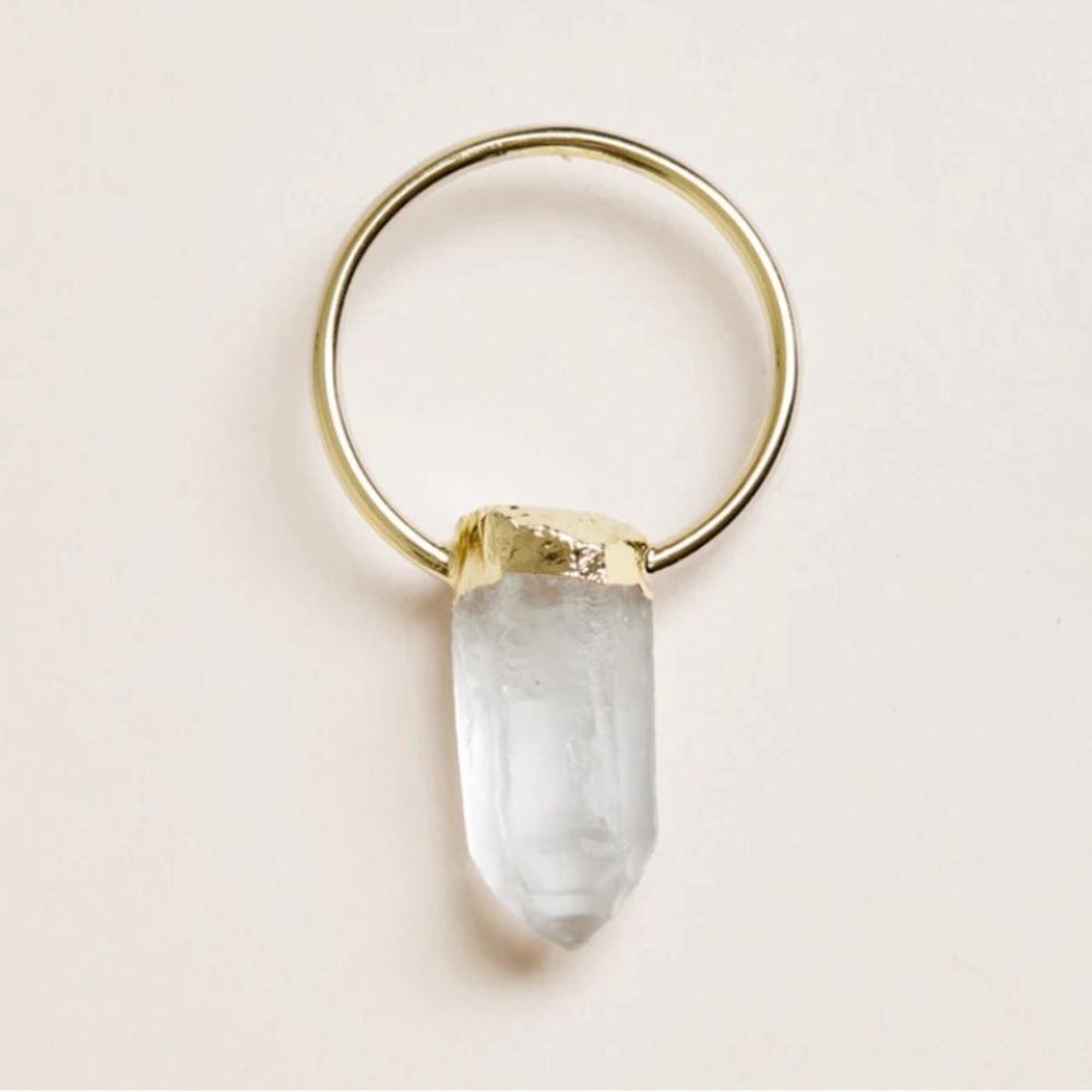 NWT Parker Thatch Clear Crystal Charm - Aids in Clarity and Manifestation